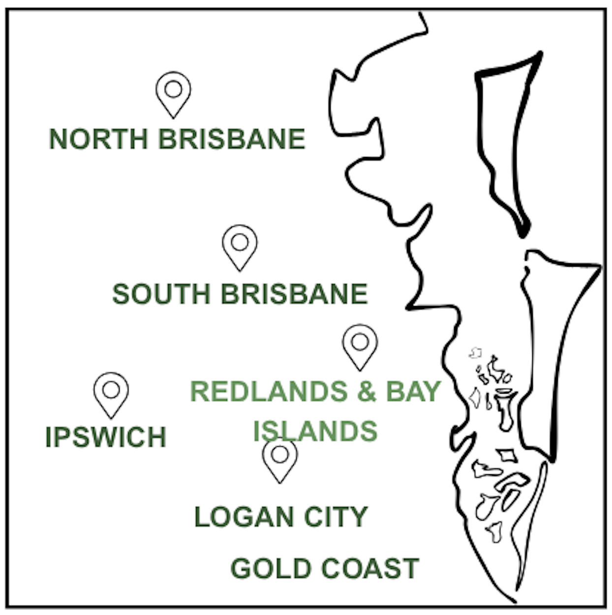 South East Queensland delivery map